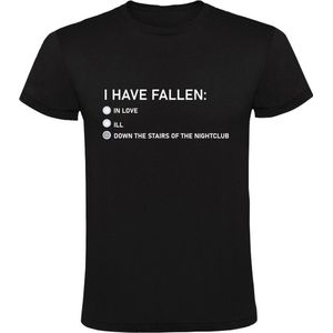 I have fallen Heren T-shirt | love | liefde | vrijgezel | uitgaan | nachtclub | club | grappig