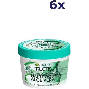 6x Garnier - Voedend Haarmasker met Aloë Vera – Fructis Hair Food 390ML