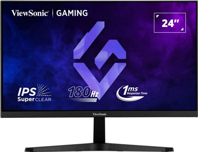 ViewSonic - VX24G1-HD - LED-monitor - Zwart - 1920 x 1080 Full HD - 180 Hz - 1 ms - HDR10 - 2xHDMI, DisplayPort