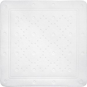 Doucheveiligheidsmat PVC schuim wit 75 x 75 x 03 cm - Anti-slip Badmat