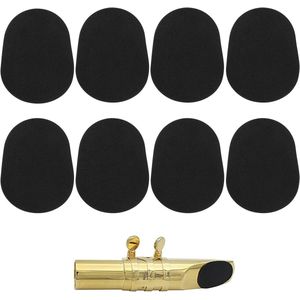 Pack of 8 Nozzle Pads - Transparante Bite Rubber - Saxophone Accessories - Clarinets Accessories - Oval Rubber Nozzle Patches voor Beginners