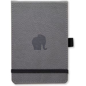 Dingbats A6 Pocket Wildlife Grey Elephant Notebook - Graphed