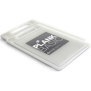 Inno Cuisinno - Snijplank BASIC - met ril - set 2 stuks - 35 x 25 cm - naturel