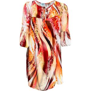 La Pèra Zomerjurk - Strandjurk - Tuniek - Jurk Dames - Oranje – One Size