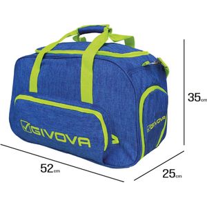 Givova - Brera - Sporttas - Zwart - Met Zijkantzak