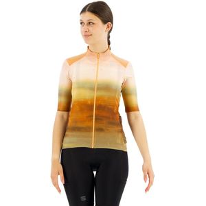 Sportful Flow Supergiara Korte Mouw Wielertrui Oranje M Vrouw