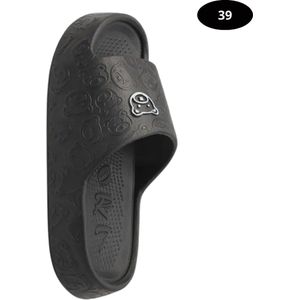 Bovista Badslippers Dames & Heren - Comfortabel - Flip Flops - Sauna - Zomer - Zwart - Maat 36