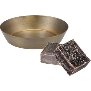Amberblokjes/geurblokjes cadeauset - ylang ylang geur - inclusief schaaltje