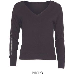 Trui met V-hals 251 Mielo Black