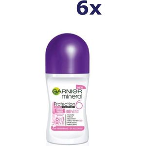 6x Garnier Roll On 50ml For Women Cotton Fresh Deodorant