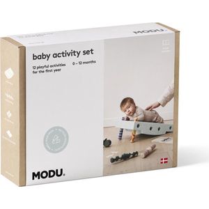 Modu Baby Activity Set - Blokken - Activiteiten speelgoed - 0-12 maanden - Speelgoed baby - Ocean Mint / Forest Green