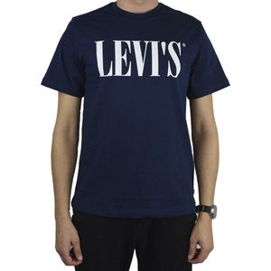Levi's Relaxed Graphic Tee 699780130, Mannen, Marineblauw, T-shirt, maat: XS