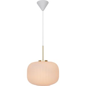 Nordlux Milford 30-hanglamp-E27-opaal glas/wit