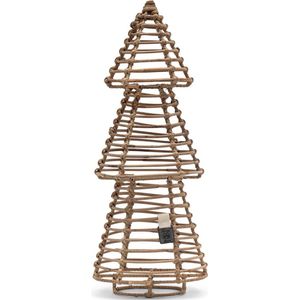 Riviera Maison RR Pretty Christmas Tree M Kerstornament - Rattan Slimit - 20cm x 50cm - Woondecoratie - Kerstdecoratie