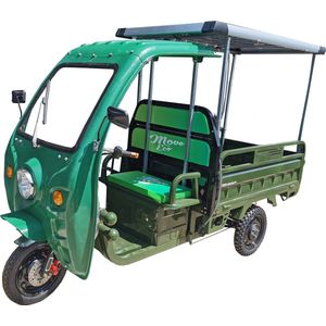 Elektrische Tuk Tuk Cargo 500 – Eco Wielen met Zonnepaneel
