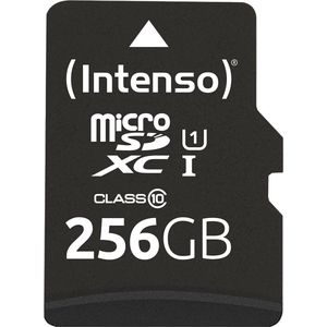microSDXC Geheugenkaart 256GB Class 10 UHS-I met SD-adapter - Tot 90 MB/s