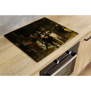 Inductiebeschermer - De Nachtwacht - 80x50 cm - Inductiebeschermer - Inductie Afdekplaat Kookplaat - Inductie Mat - Anti-Slip - Keuken Decoratie - Keuken Accessoires