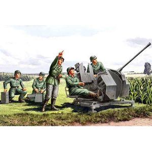 1:35 HobbyBoss 84412 German 20mm Flak38 Figure Set Plastic Modelbouwpakket