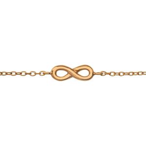 Armband dames | Gold plated armband met infinity teken | WeLoveSilver