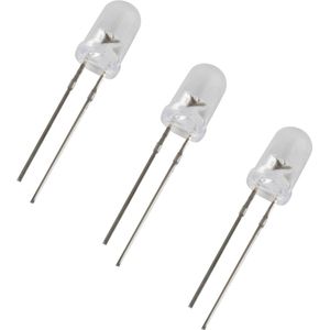 Led assortiment 5 mm. transparant - 200 stuks - 10 kleuren