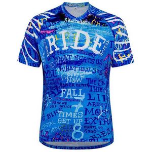 Cycology Ride Korte Mouw Enduro Trui Blauw S Man