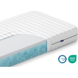 Akkon® NASA Traagschuim Matras 120x190 - 22 cm dik | Traagschuim met Koudschuim - 100 nachten proefslapen