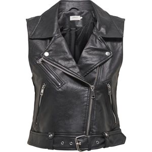 ONLY ONLVERA FAUX LEATHER WAISTCOAT OTW NOOS Dames Gilet - Maat S