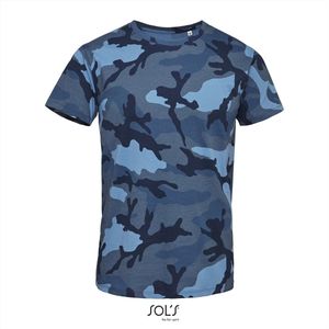 SOL'S Men´s Camo T-Shirt L133 - Blue Camo - L