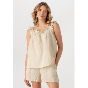 Notre-V Nv-frankie Tops & T-shirts Dames - Shirt - Beige - Maat L