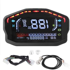 Toerenteller LED LCD digitale snelheidsmeter en kilometerteller voor motorfiets herontwikkeling