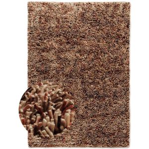 Hoogpolig vloerkleed wol - Aurelia terracotta 240x340 cm