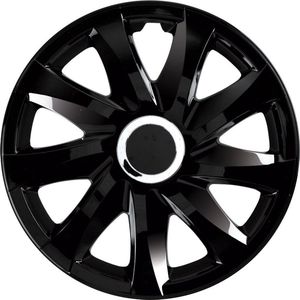 NRM DRIFT - wieldoppen 14"" - Set van 4 stuks - zwart gellak