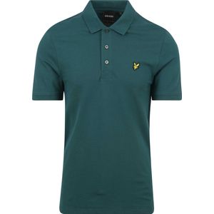 Lyle and Scott - Polo Plain Donkergroen - Regular-fit - Heren Poloshirt Maat XL