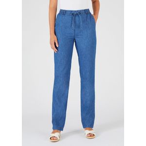 Damart - Chambray broek - Dames - Blauw - 36