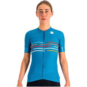 Sportful VELODROME Fietsshirt Korte Mouwen Dames Berry Blue - Vrouwen - maat L