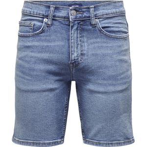 ONLY & SONS ONSWEFT MBD 7625 PIM DNM SHORTS VD Heren Jeans - Maat XL