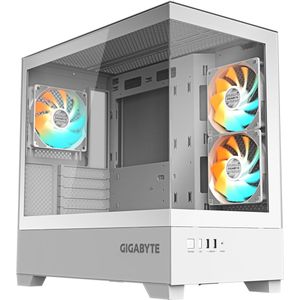 Gigabyte - GB-C201PI - Mid Tower - Wit - 2xUSB 3.0 - 3x 120mm ARGB Ventilator