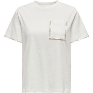 Only Karen T-shirt Met Korte Mouwen Wit S Vrouw
