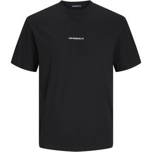 Jack Jones Aruba Landscape Tee SS Crew Neck Black ZWART