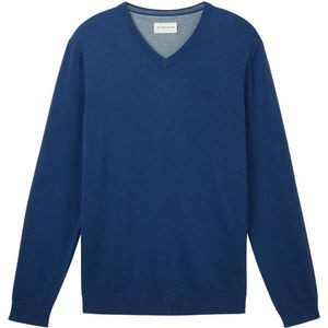 TOM TAILOR basic v-neck knit Heren Trui - Maat L