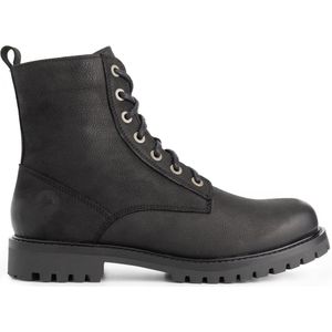 Travelin - Akland - Veterboots - Zwart - Nubuck