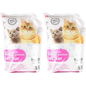 Flamingo Kattenbakvulling Silica Premium 2 x 10L