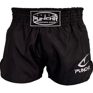 PunchR™ Classic Muay Thai kickboks Broek Zwart Wit - S