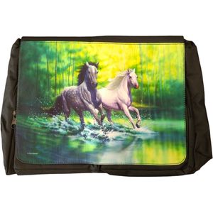 Spring Morning - Horses Messenger Bag Big