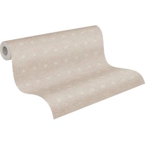 A.S. Création behang figuratief motief beige en rood - AS-380292 - 53 cm x 10,05 m