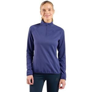 Odlo Zeroweight Warm Sweatshirt Met Halve Rits Blauw XS Vrouw