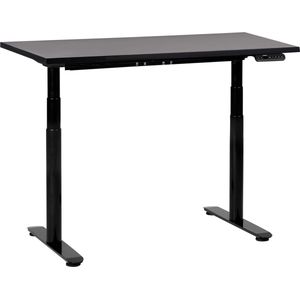 Bureau elektrisch verstelbaar zwart 120 x 72 cm DESTINAS