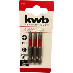 KWB 3 bitjes standaard 50mm PH1