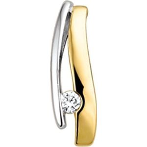 The Jewelry Collection Hanger Diamant 0.051ct H Si - Bicolor Goud