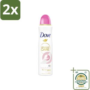 Dove – Deodorant Spray – Beauty Finish – 150 ml - Voordeelverpakking - 2 stuks - Stralende huid - Geur magnolia